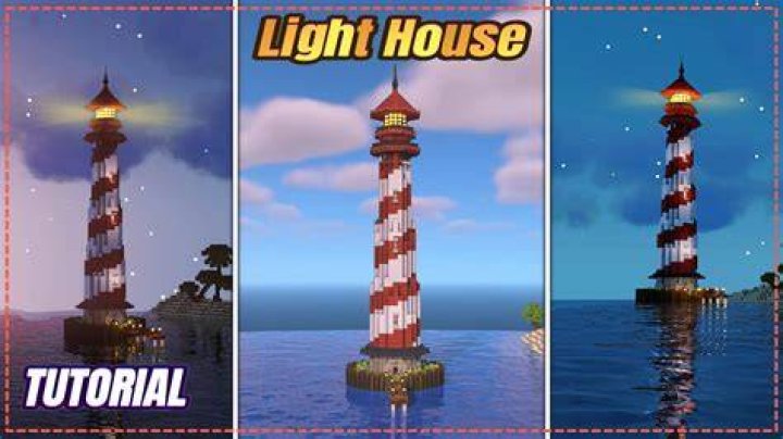 How to make lighthouse, minecraft