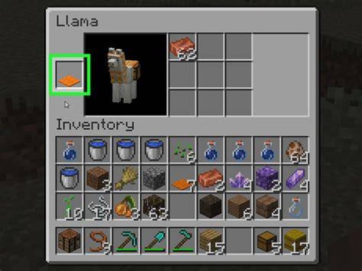 How to make llama saddle minecraft
