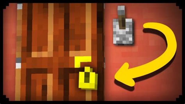 How to make lock door in minecraft