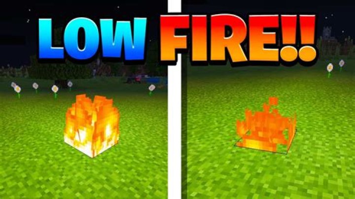 How to make low fire in minecraft