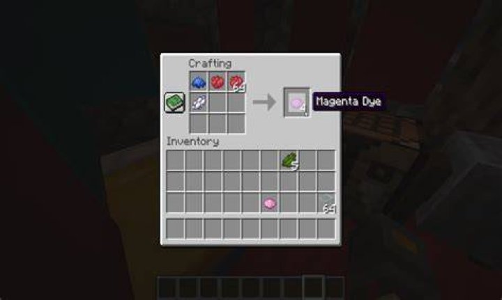 How to make magenta dye in minecraft
