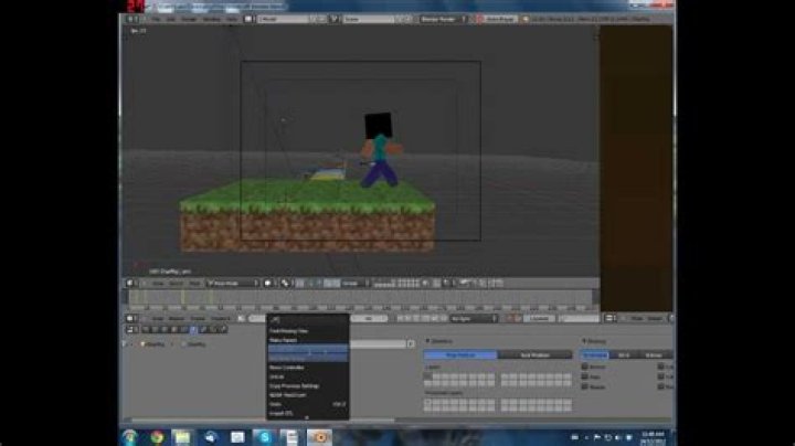 How to make minecraft animations in blender