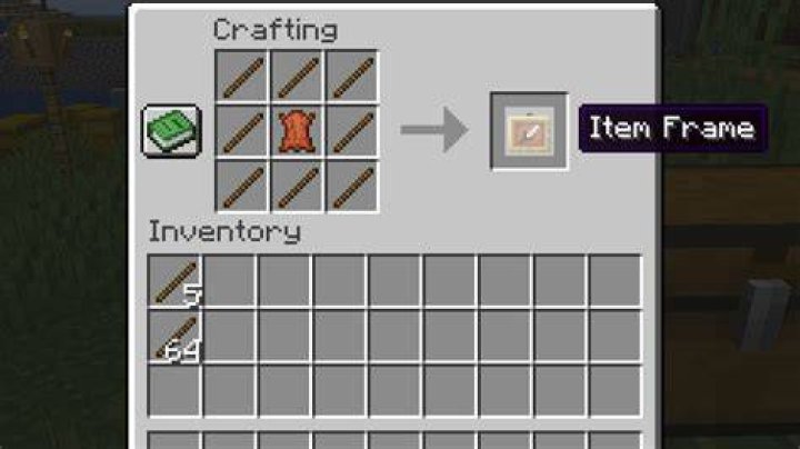 How to make minecraft item frame