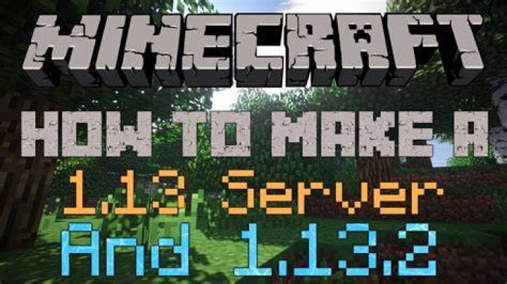 How to make minecraft server 1.13