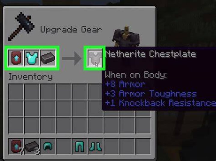 How to make netherite armor in minecraft