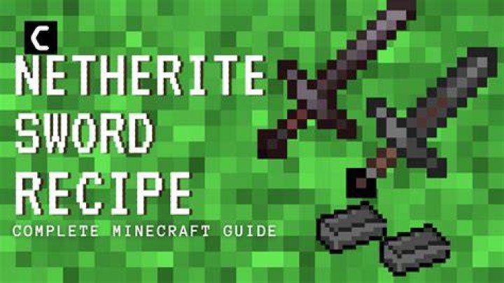 How to make netherite sword in minecraft