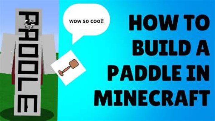 How to make paddle in minecraft