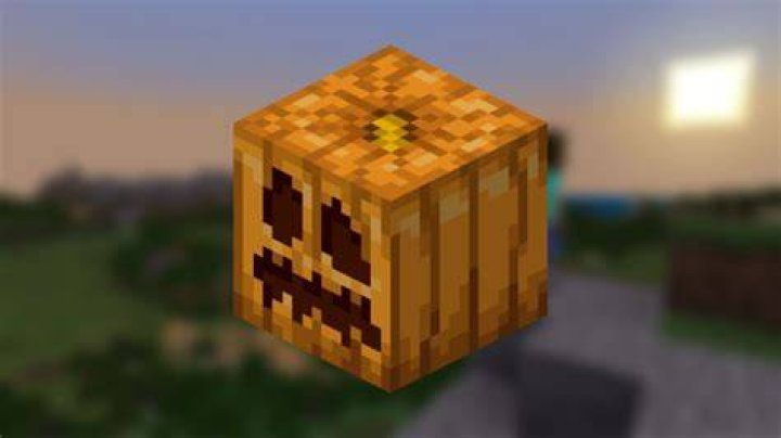 How to make pumpkin face minecraft
