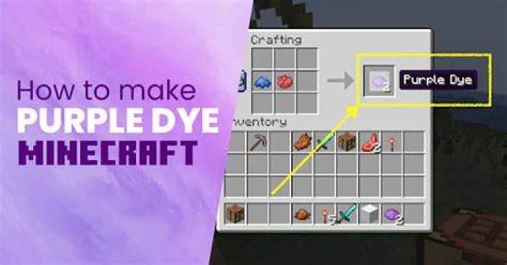How to make purple in minecraft
