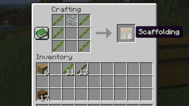 How to make scaffolds in minecraft