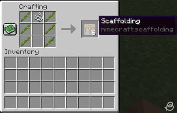 How to make scafolding in minecraft