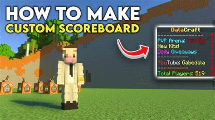 How to make scoreboards in minecraft