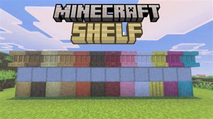How to make shelf in minecraft