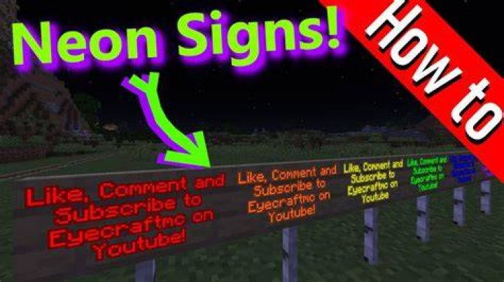 How to make signs glow in minecraft