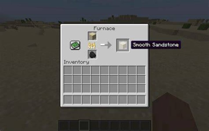 How to make smooth sandstone in minecraft