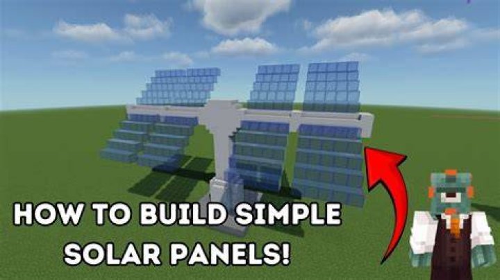 How to make solar panels in minecraft