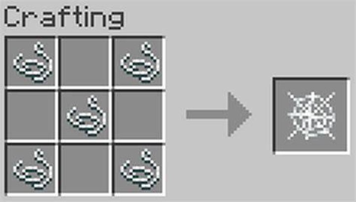 How to make spider webs in minecraft