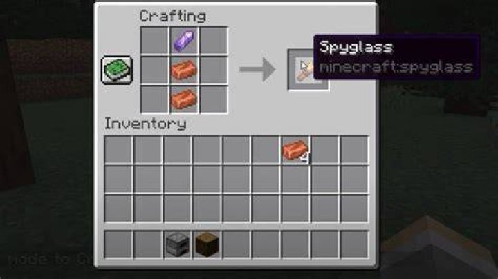 How to make spy glasses in minecraft