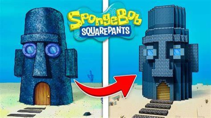 How to make squidwards house in minecraft