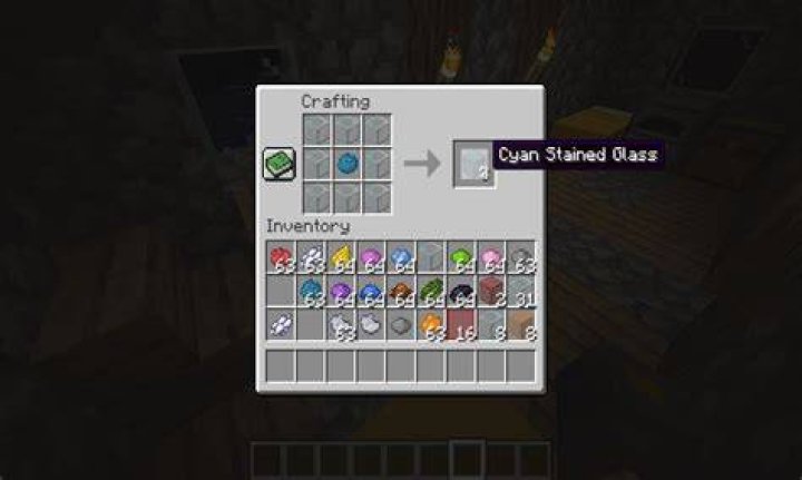 How to make stained glass in minecraft