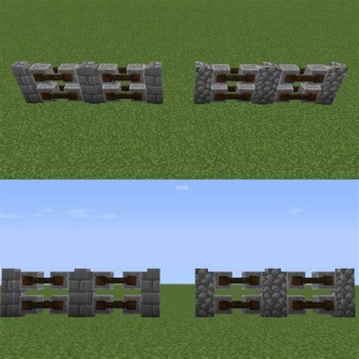How to make stone fence in minecraft
