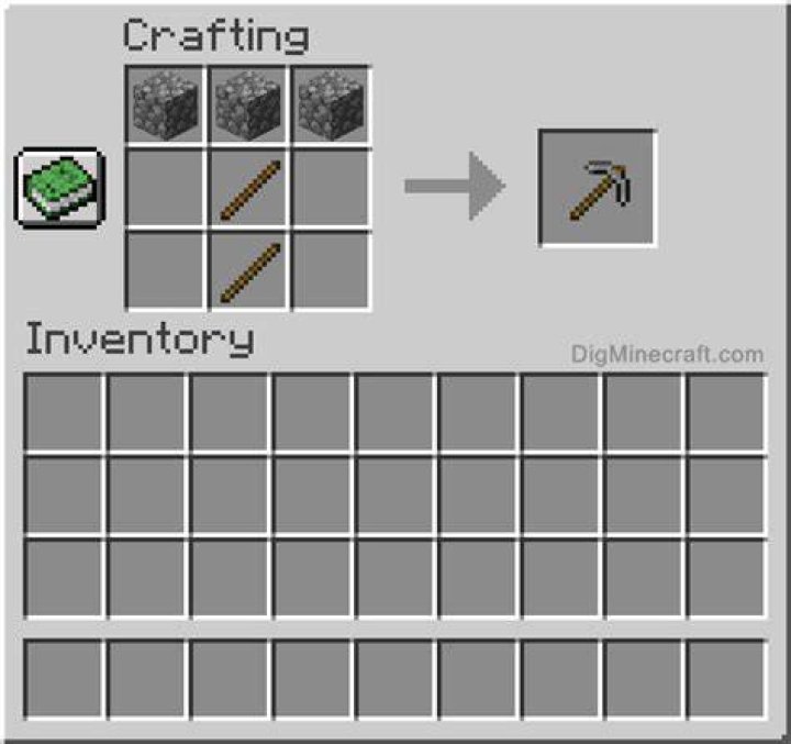 How to make stone pickaxe in minecraft