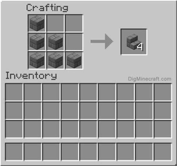 How to make stone stairs in minecraft