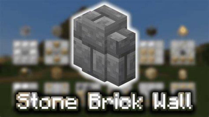 How to make stone walls in minecraft