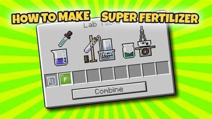 How to make super fertilizer in minecraft