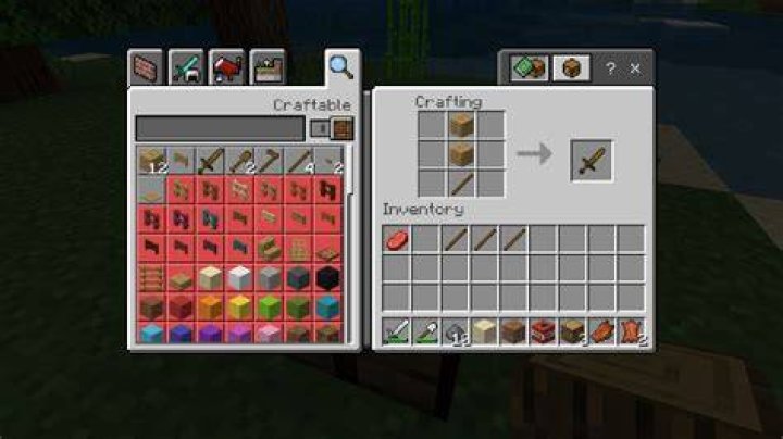 How to make sword on minecraft
