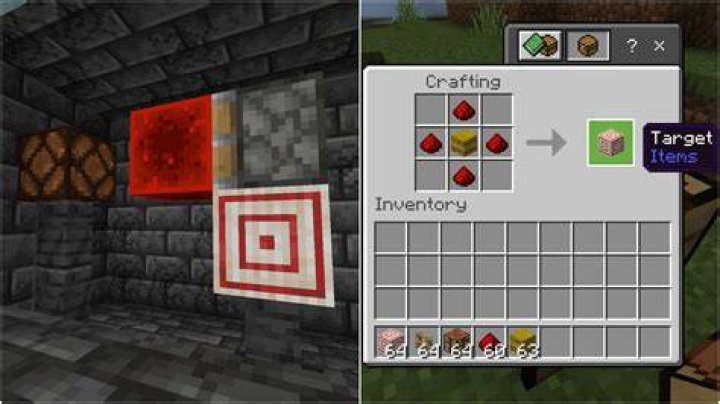 How to make target block minecraft