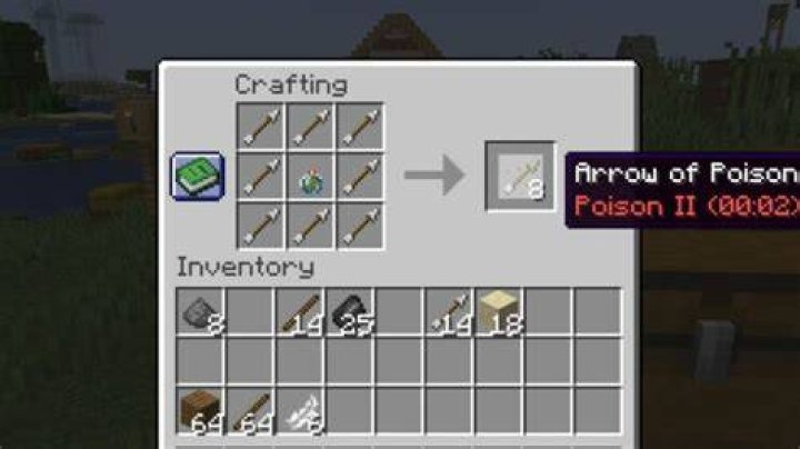 How to make tipped arrows in minecraft