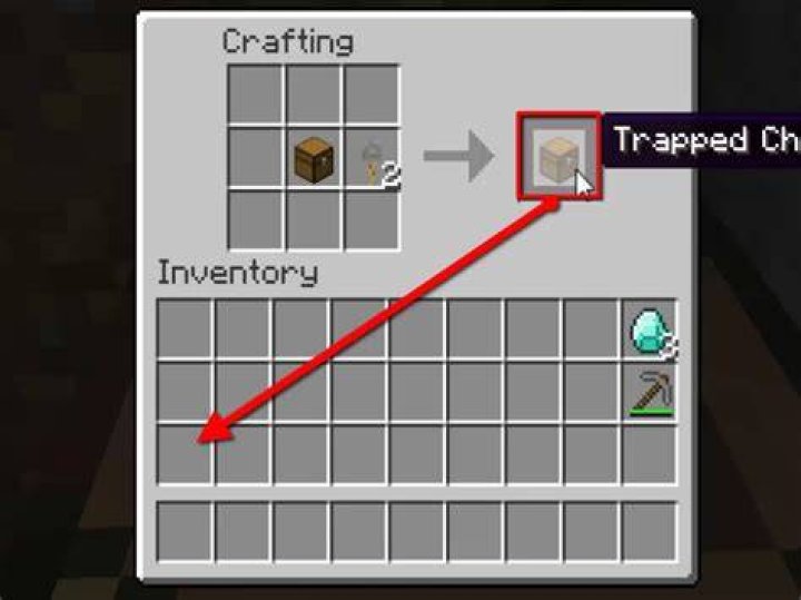 How to make trapped chest in minecraft