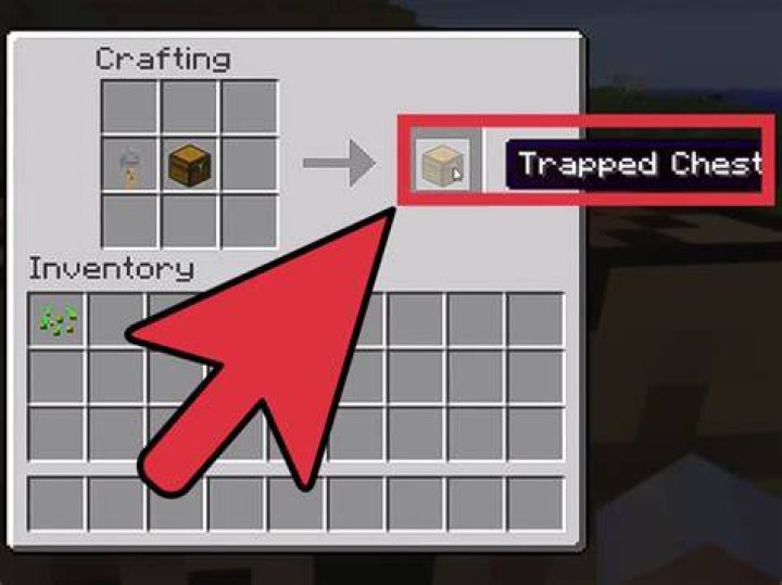 How to make trapped chest minecraft