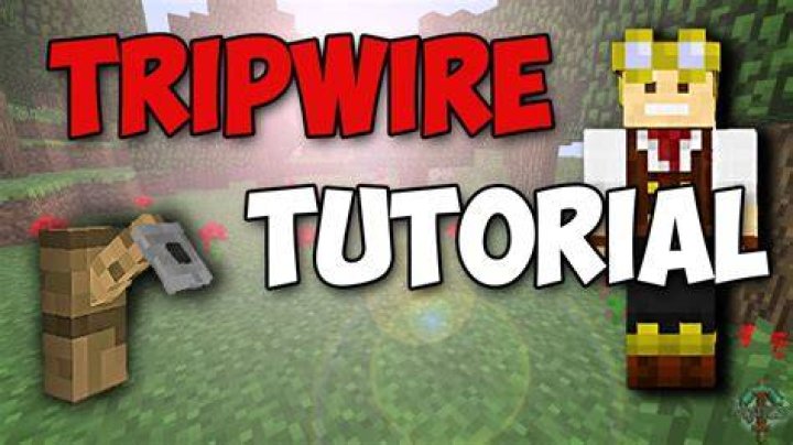 How to make tripwires on minecraft