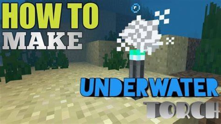 How to make underwater torches in minecraft