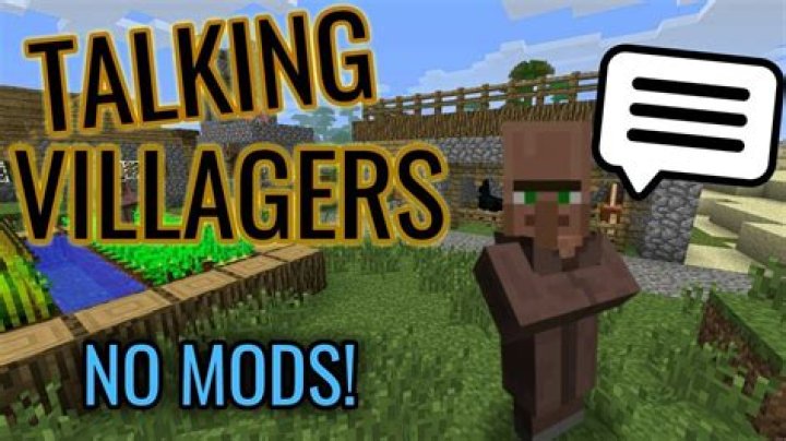 How to make villagers talk in minecraft