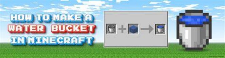 How to make water bucket in minecraft