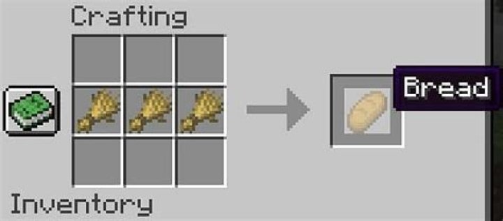 How to make wheat into bread minecraft