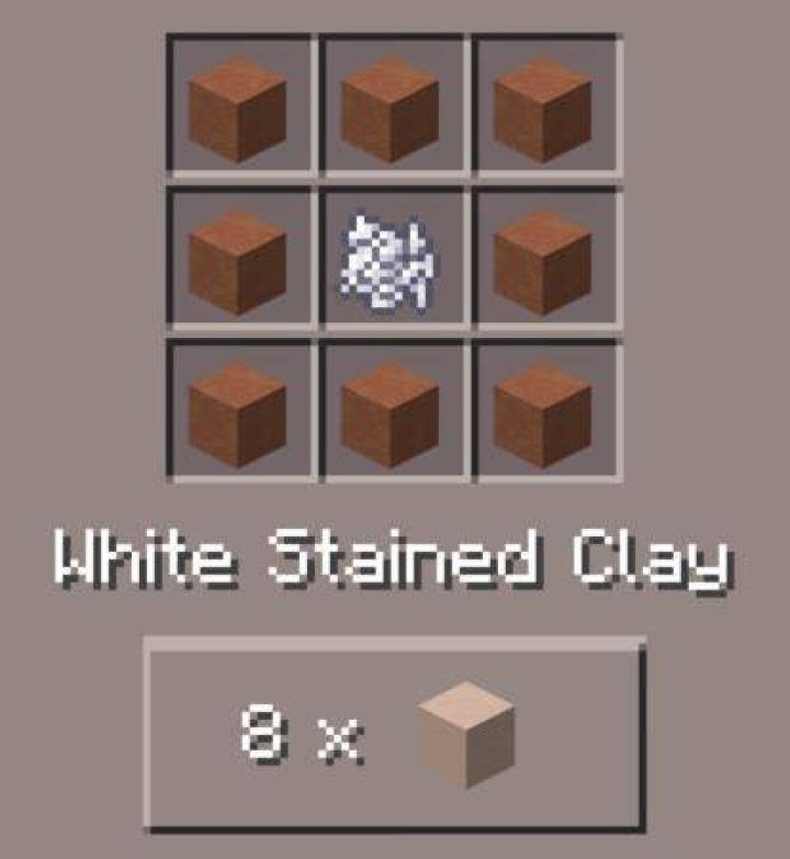 How to make white clay in minecraft