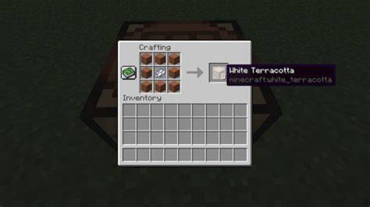 How to make white terracotta in minecraft