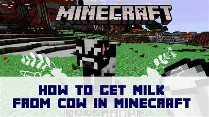 How to milk a cow in minecraft