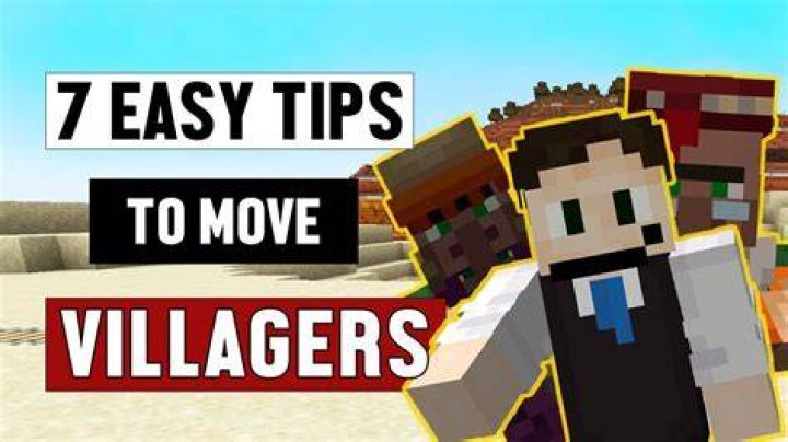 How to move a villager in minecraft