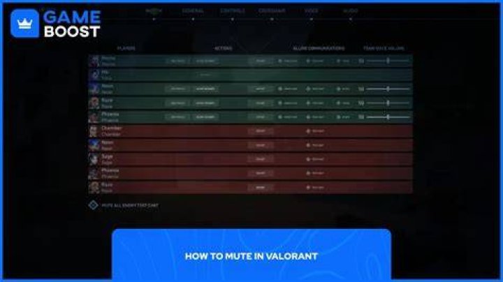 How to mute people in valorant