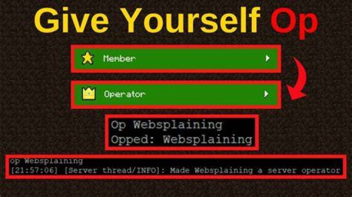 How to op myself in minecraft