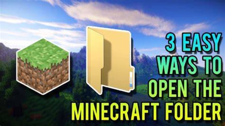 How to open .minecraft folder