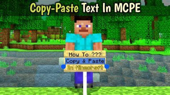 How to paste in minecraft pe