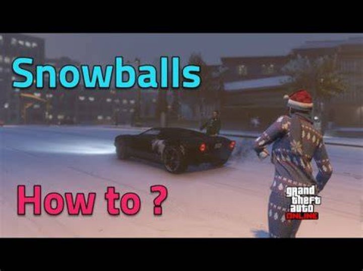 How to pick up snowballs in gta 5 ps4