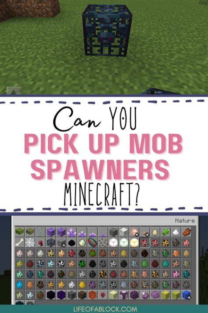 How to pick up spawners in minecraft