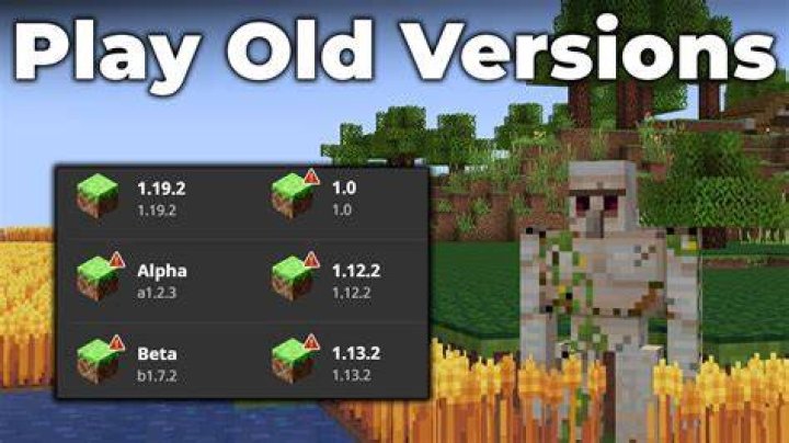 How to play older versions of minecraft
